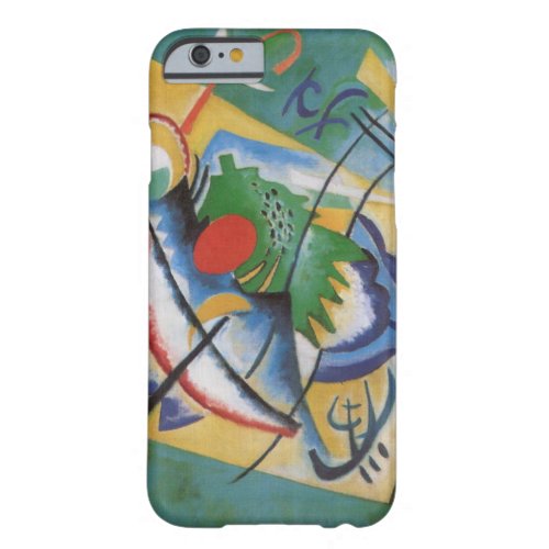 Kandinsky Oval Red Abstract Painting Barely There iPhone 6 Case