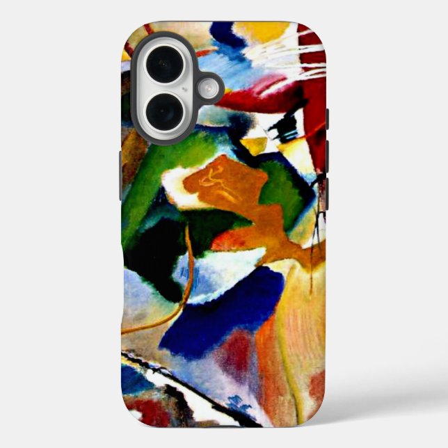 Kandinsky - Painting with Green Center Case-Mate iPhone Case (Back)