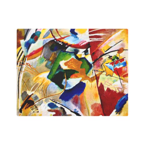 Kandinsky _ Painting with Green Center Metal Print