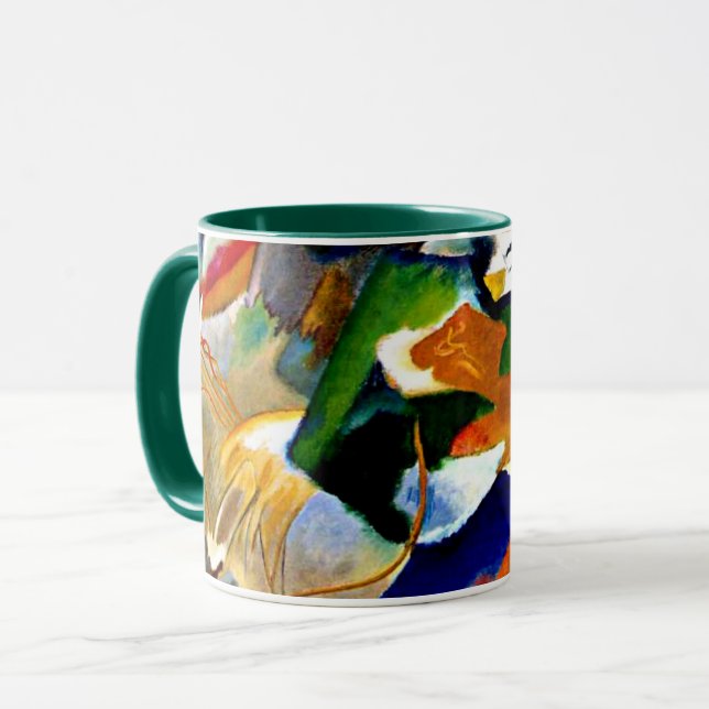 Kandinsky - Painting with Green Center Mug (Front Left)