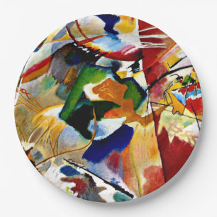 Kandinsky - Painting with Green Center Paper Plates
