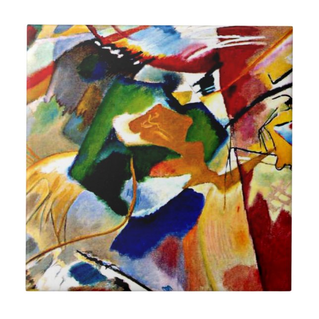 Kandinsky - Painting with Green Center Tile (Front)