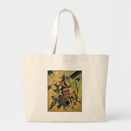 Kandinsky Points Abstract Canvas Painting Large Tote Bag