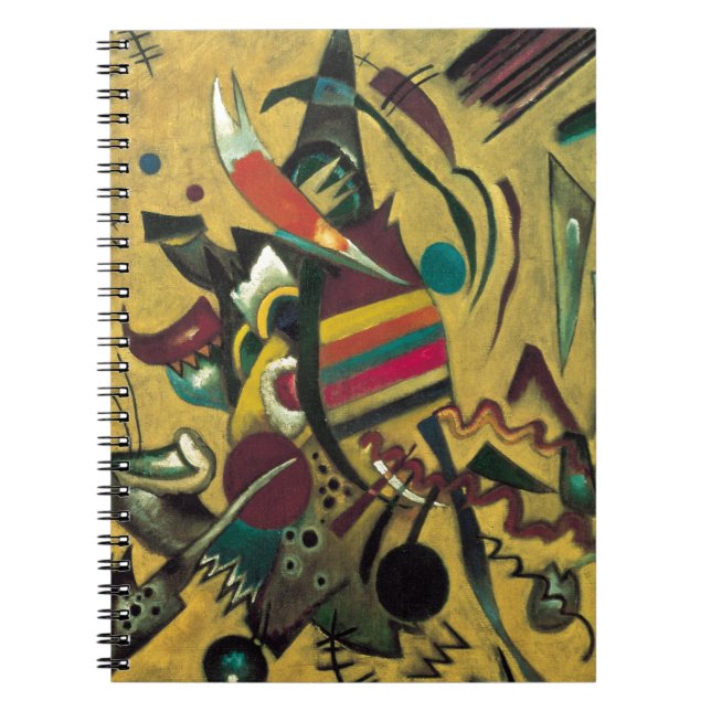 Kandinsky Points Abstract Canvas Painting Notebook (Front)