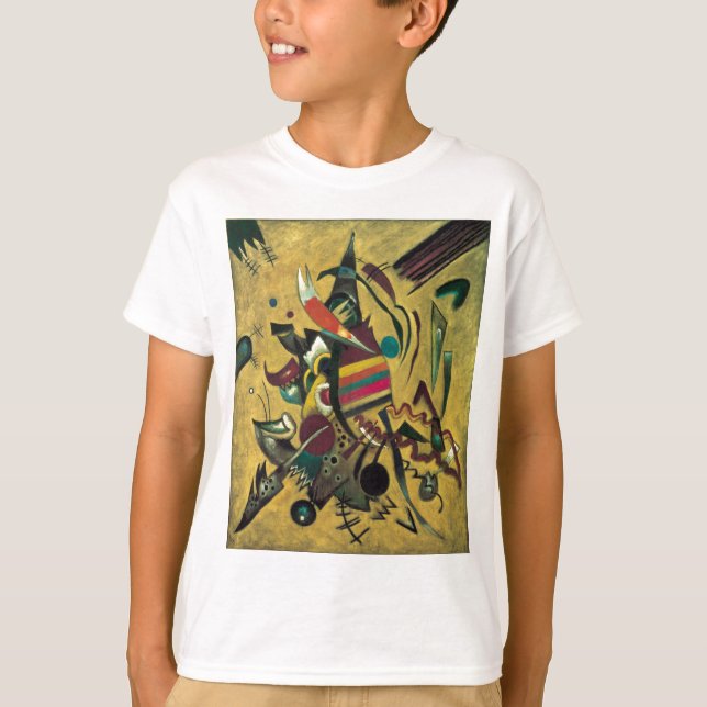 Kandinsky Points Abstract Canvas Painting T-Shirt (Front)