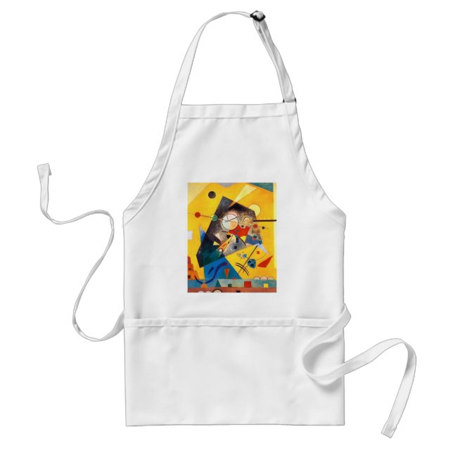 Kandinsky Quiet Harmony Abstract Art Adult Apron (Front)