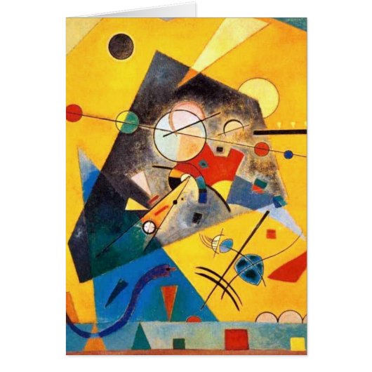 Kandinsky Quiet Harmony Abstract Art Cards (Front)