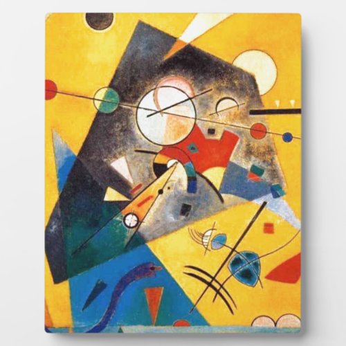 Kandinsky Quiet Harmony Abstract Art Plaque
