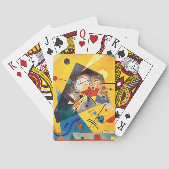 Kandinsky Quiet Harmony Abstract Art Poker Cards (Back)