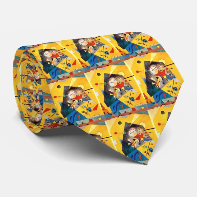 Kandinsky Quiet Harmony Abstract Art Tie (Rolled)