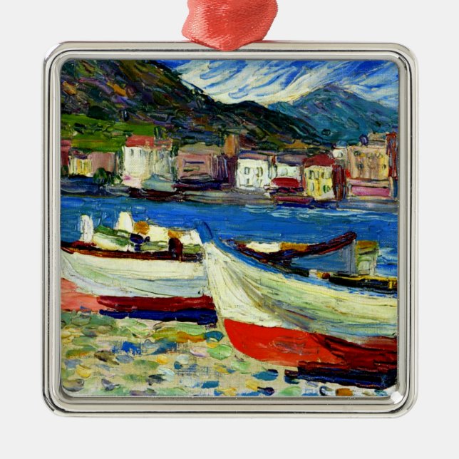 Kandinsky - Rapallo Boats, Metal Ornament (Front)