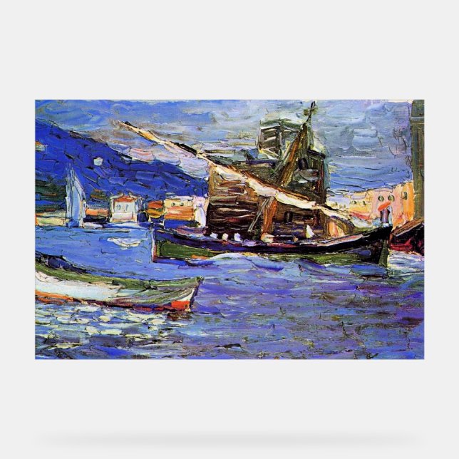 Kandinsky - Rapallo Grauer Day Acrylic Sign (Front)
