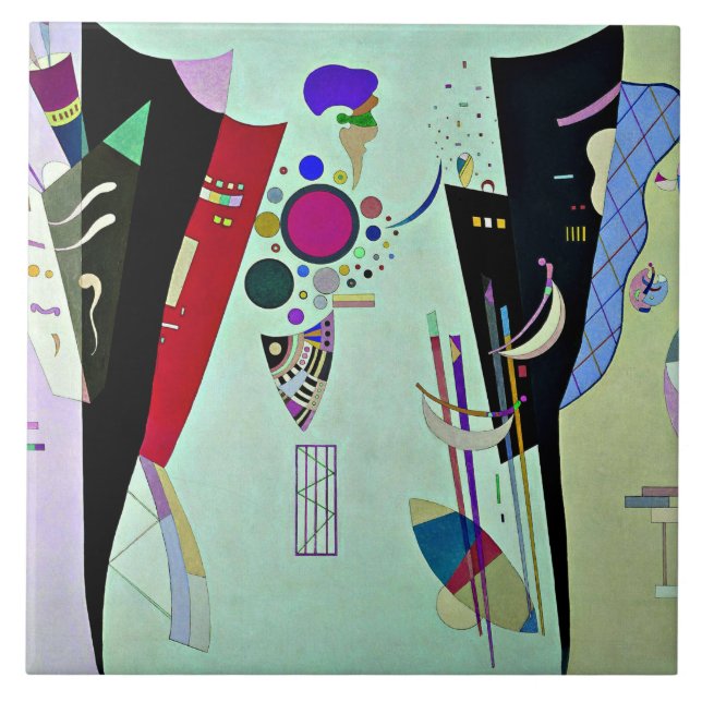 Kandinsky - Reciprocal Accords Ceramic Tile (Front)