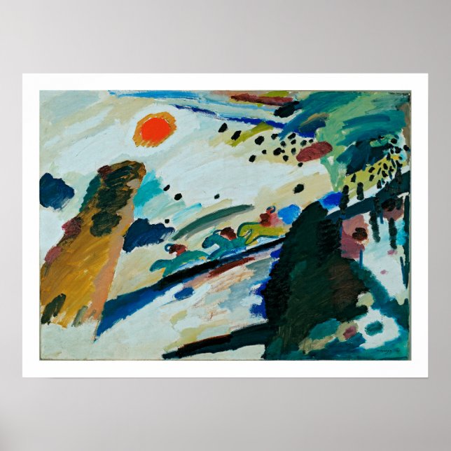 Kandinsky - Romantic Landscape Poster (Front)