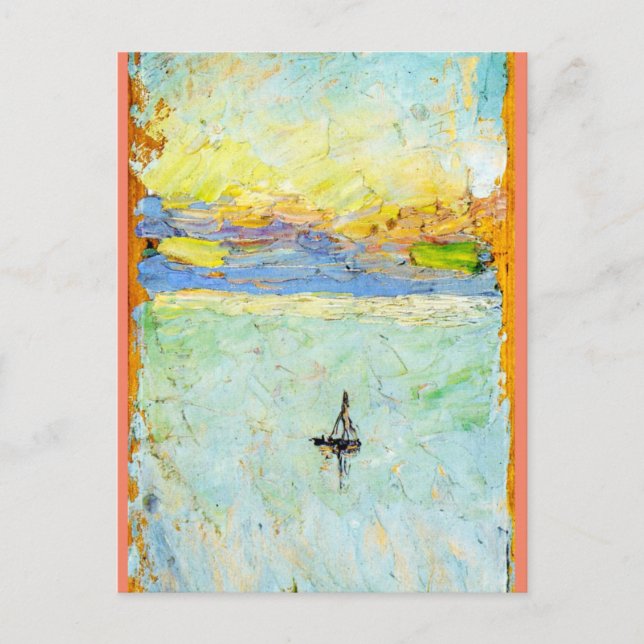 Kandinsky - Sailboat at Sea Postcard (Front)