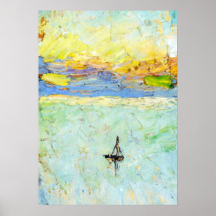 Kandinsky - Sailboat at Sea Poster