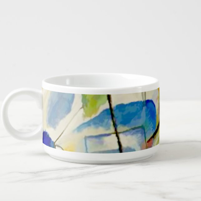 Kandinsky Sea Battle 1913 Bowl (Right)