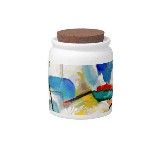 Kandinsky Sea Battle 1913 Candy Jar (Front)