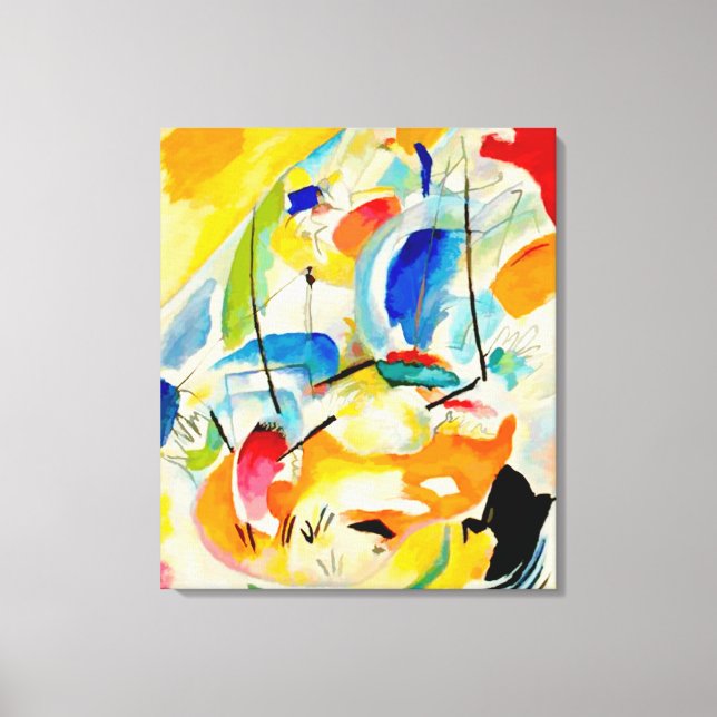 Kandinsky Sea Battle 1913 Canvas Print (Front)