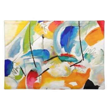 Kandinsky Sea Battle 1913 Cloth Placemat by The_Masters at Zazzle