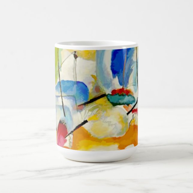 Kandinsky Sea Battle 1913 Coffee Mug (Center)
