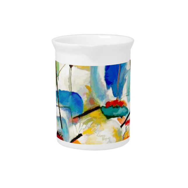 Kandinsky Sea Battle 1913 Drink Pitcher (Front)