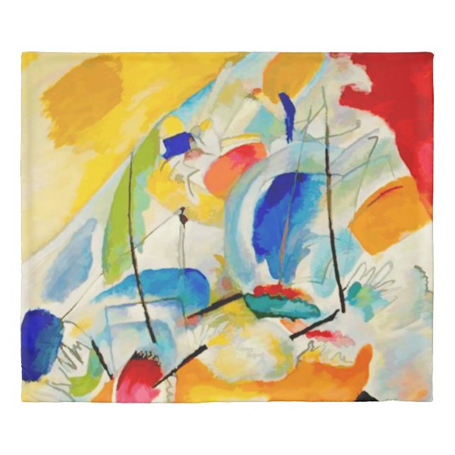 Kandinsky Sea Battle 1913 Duvet Cover (Front)