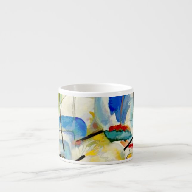 Kandinsky Sea Battle 1913 Espresso Cup (Front)