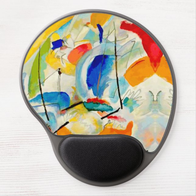 Kandinsky Sea Battle 1913 Gel Mouse Pad (Front)