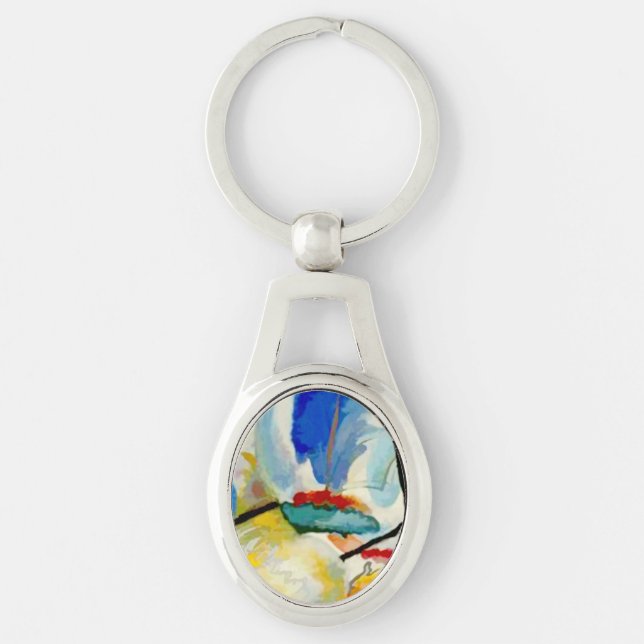 Kandinsky Sea Battle 1913 Keychain (Front)