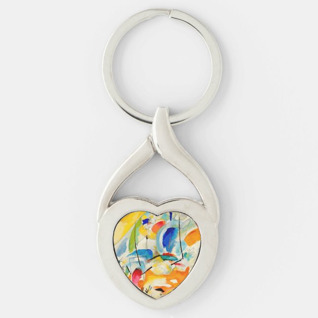 Kandinsky Sea Battle 1913 Keychain (Front)