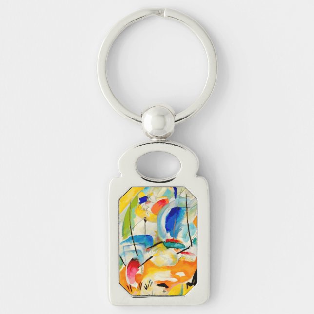 Kandinsky Sea Battle 1913 Keychain (Front)