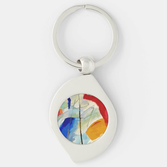 Kandinsky Sea Battle 1913 Keychain (Front)