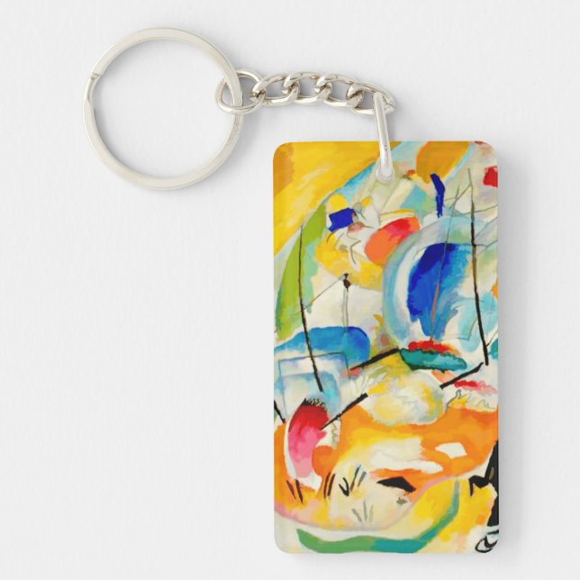 Kandinsky Sea Battle 1913 Keychain (Front)