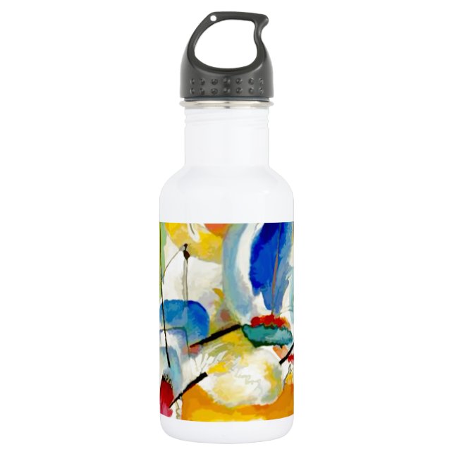 Kandinsky Sea Battle 1913 Stainless Steel Water Bottle (Front)
