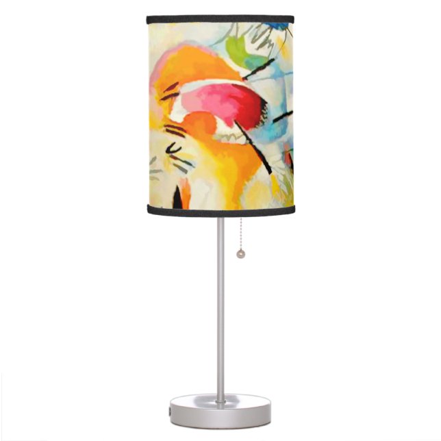 Kandinsky Sea Battle 1913 Table Lamp (Left)