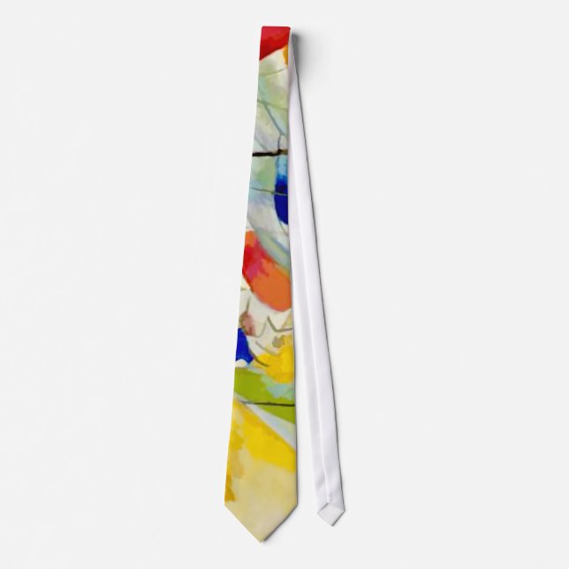 Kandinsky Sea Battle 1913 Tie (Front)