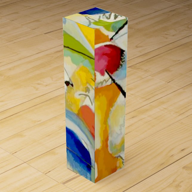 Kandinsky Sea Battle 1913 Wine Gift Box (Back)