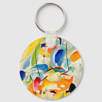 Kandinsky Sea Battle Painting 1913 Keychain by The_Masters at Zazzle