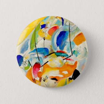 Kandinsky Sea Battle Painting 1913 Pinback Button by The_Masters at Zazzle