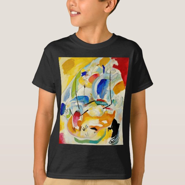 Kandinsky Sea Battle Painting 1913 T-Shirt (Front)