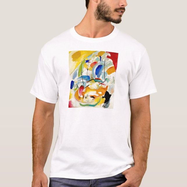 Kandinsky Sea Battle Painting 1913 T-Shirt (Front)