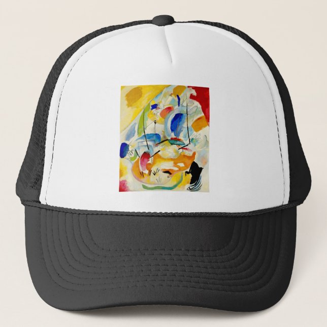 Kandinsky Sea Battle Painting 1913 Trucker Hat (Front)