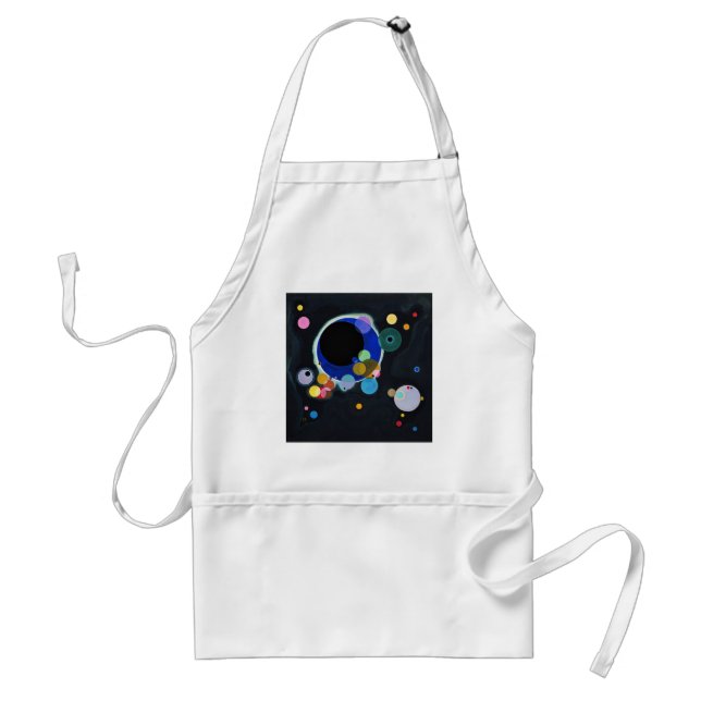 Kandinsky Several Circles Abstract Adult Apron (Front)