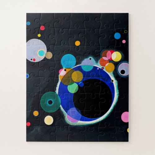 Kandinsky Several Circles Abstract Art Painting Jigsaw Puzzle