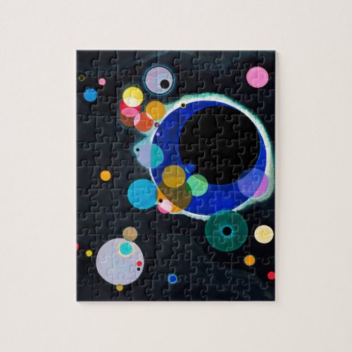 Kandinsky Several Circles Abstract Art Painting Jigsaw Puzzle