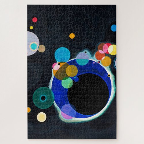 Kandinsky Several Circles Abstract Art Painting Jigsaw Puzzle