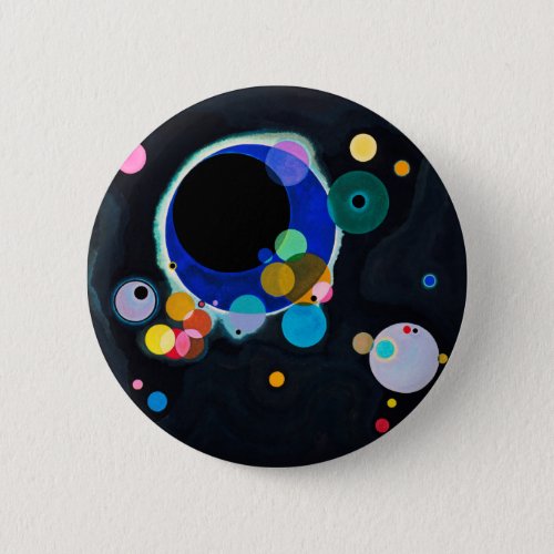 Kandinsky Several Circles Abstract Button