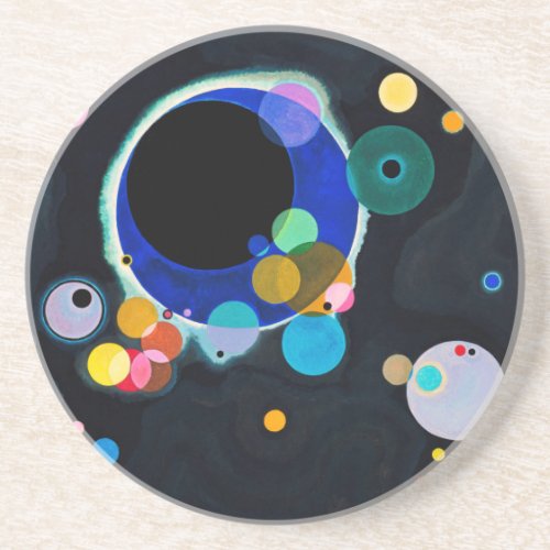 Kandinsky Several Circles Abstract Drink Coaster