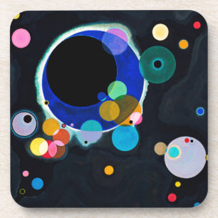 Kandinsky Several Circles Abstract Drink Coaster
